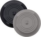 2pcs Silicone Floor Drain Plug Cover Kitchen Bath Tub Sink Rubber Water Stopper