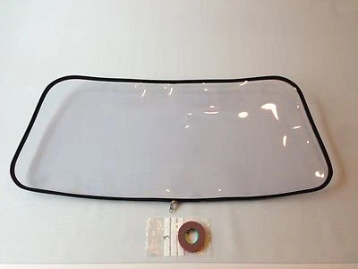 Fiat Barchetta convertible rear window with the necessary TÜV test seal - Image 1 of 2