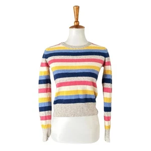 100% Cashmere Multicolor Striped Sweater – XS - Picture 1 of 6