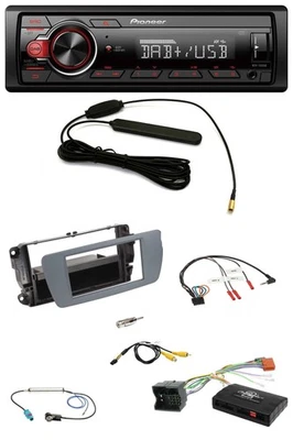 Pioneer MP3 DAB 1DIN Lenkrad USB Autoradio für Seat Ibiza 2008-2015 conemaragrau - Bild 1 von 4