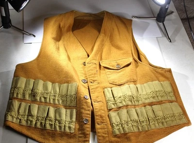 vintage youth Shotgun Shooting Vest  Button Down Front , 32 shell loops - Image 1 of 4