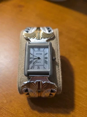 Reloj Hombre Montana Plateros Plateado Dorado Cuero Negro  Foto 1 de 4