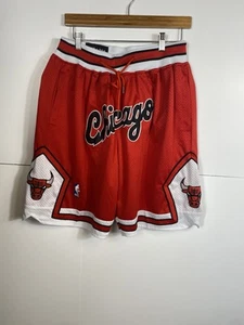 Just Don Chicago Bulls Shorts Herren XL Don C Stitched NBA Vintage Basketballkorb - Bild 1 von 4