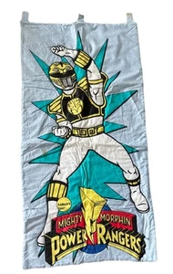 Power Rangers Quilted Wall Hanging 1995 Saban White Power Ranger 20.5” X 3’5.5” - Picture 1 of 9