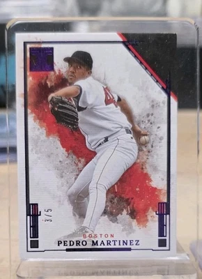 2025 Panini Impeccable Pedro Martinez #3/5 PURPLE SSP RED SOX - Image 1 of 2