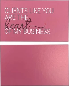 Clients like you are the heart of my business Thank you for your order cards red - Picture 1 of 6