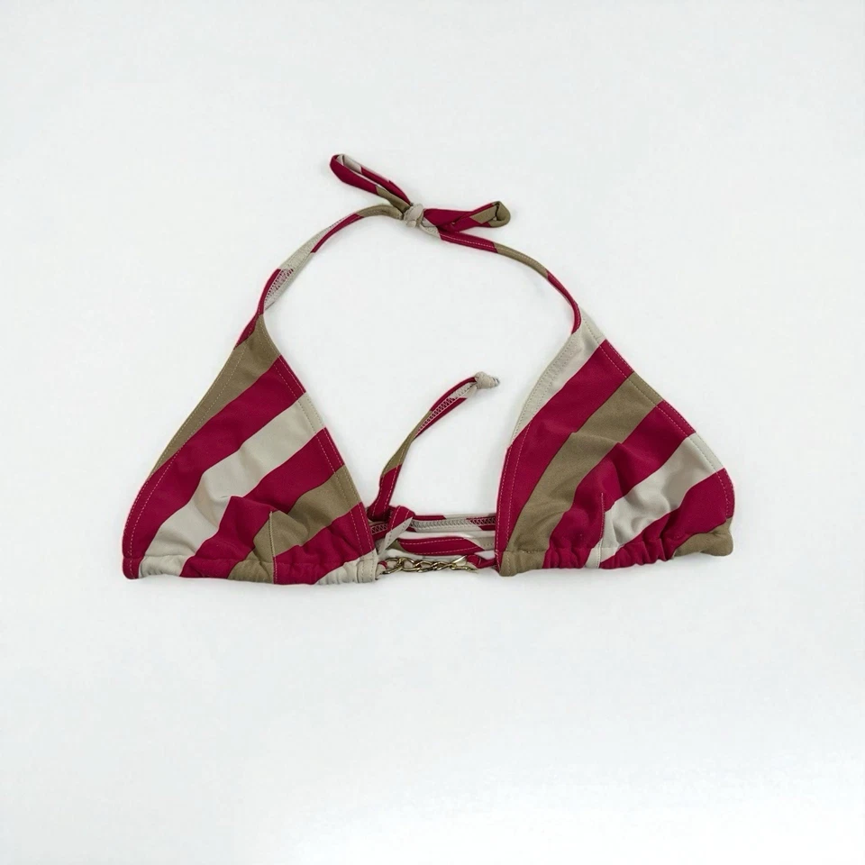 Top de bikini a rayas Sofia By VIX halter talla grande Foto 1 de 4