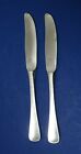 (2) Wmf Cromargan Finesse Dinner Knives Germany 8 3/8"  - Blade Damage On Each 