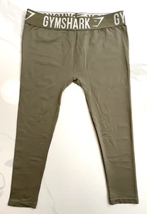 Gymshark Seamless Capri Leggings Olive Green Workout Stretch Women’s Medium - Picture 1 of 5