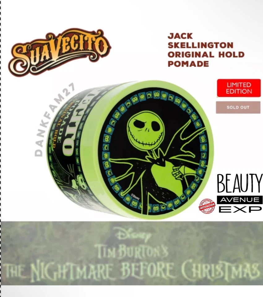Suavecito x Nightmare Before Christmas Jack Skellington Original Hold Pomade - Image 1 of 1