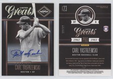 2011 Panini Limited Limited Greats Signatures /12 Carl Yastrzemski #23 Auto HOF
