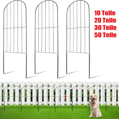 Beetzaun Beetumrandung Zierzaun Dekozaun Gartenzaun flexibel 50 Teile wetterfest - Bild 1 von 4