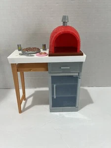 Mattel Barbie horno de ladrillos pizzería cocina chef piezas faltantes 2017 Usado en excelente estado - Imagen 1 de 4