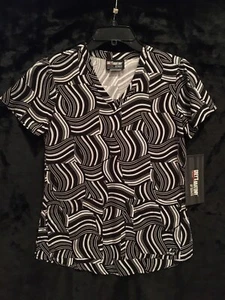 Grey's Anatomy Scrub Top Size XS Print Top NWT - Picture 1 of 4