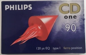 Philips CD ONE 90 Ferric Audio Cassette Tape Brand New Blank 90 Minute. - Picture 1 of 7