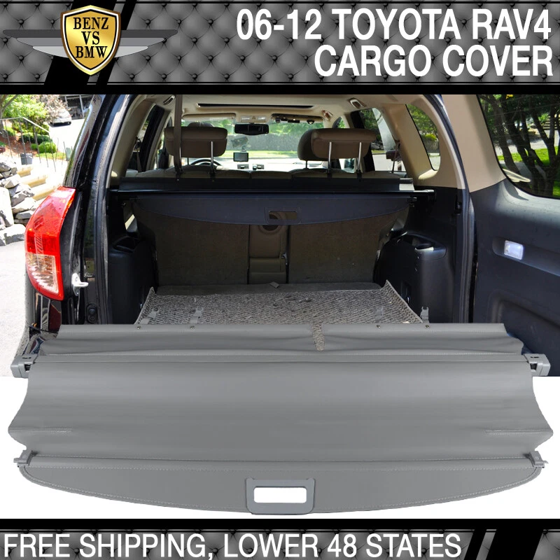 Fits 06-12 Toyota RAV4 OE Retractable Rear Cargo Security Trunk Cover Gray Foto 1 de 3