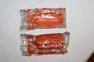(2) 70er Jahre Feuerstein Pelikan Feuersteinboot Müsli Premium Spielzeug orange - Bild 1 von 5