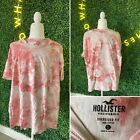 Holister mens small oversized Pink tie dye t shirts