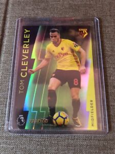 Topps Premier League Platinum 2018 GREEN PARALLEL CLEVERLEY WATFORD /100