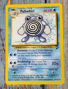 Tarjeta de Pokémon POLIWHIRL 57/130 Etapa 1 Pokémon Juego Base 2 Poco Común 2000 - Imagen 1 de 4
