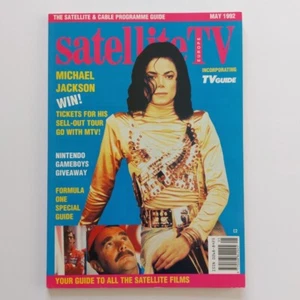 MICHAEL JACKSON - RARE UK Satellite TV Europe Magazine (MAY 1992) - Foto 1 di 4
