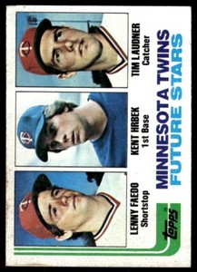 1982 Topps Twins Future Stars - Lenny Faedo/Kent Hrbek/Tim Laudner Rookie
