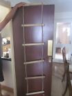 rope ladder by big game hunters made from wood n jute ropes old used item