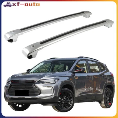 Fits for Chevrolet Tracker 2019-2023 Crossbar Roof Rack Rails Rack Bars Silver - Image 1 of 4