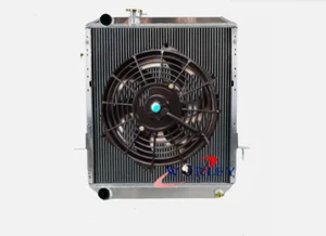 Aluminum Radiator+FAN FOR Isuzu NPR NPR400 NPR300 NQR300 4.8L 1999-0N Manual MT - Picture 1 of 8