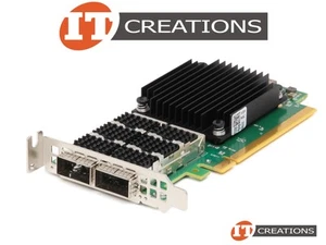 DELL NVIDIA CONNECTX-6 DX NIC 100GBE DUAL PORT QSFP56 NETWORK CARD F6FXM-LOW P - Afbeelding 1 van 4