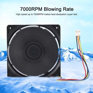 12V 7000RPM 5Blade 120MM Cooling Fan for PC Mining Machine Portable Ventilation - Afbeelding 1 van 12