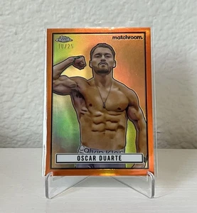 2024 Topps Chrome Boxing 1951 Ringside Oscar Duarte refractor naranja/25 #TR-21! - Imagen 1 de 2