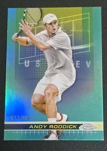 2024 Topps Chrome Tennis #104 ANDY RODDICK Aqua Refractor /399 - Picture 1 of 2