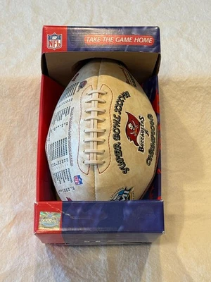 Bola lembrança futebol americano Super Bowl XXXVII 2003 edição limitada Buccaneers - Imagem 1 de 4