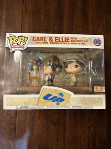 Funko Pop 1152 Carl & Ellie with Balloon Cart Pixar UP Box Lunch Exclusive NIB - Picture 1 of 10