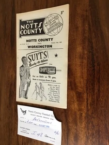 Notts County v Workington. 10th October, 1959. Fourth Division. - Picture 1 of 3