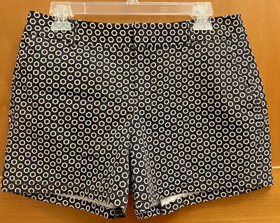 Pantalones Cortos Mujer Elle Talla 6 Negro Blanco Patrón Geométrico Foto 1 de 3