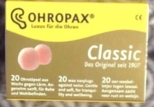 Protector acústico OHROPAX ® Classic 20 ud tapones para los oídos 2 paquetes - Imagen 1 de 1