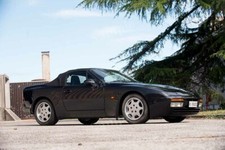 Retro Porsche 1989-91 Vintage Car Black High Res Wall Decor Print Photo Poster