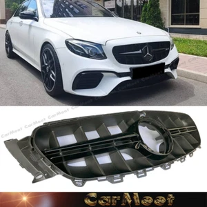 FIT Bz W213 C238 2017 2018 2019 FRONT E63 STYLE GRILLE GLOSSY BLACK - Picture 1 of 4