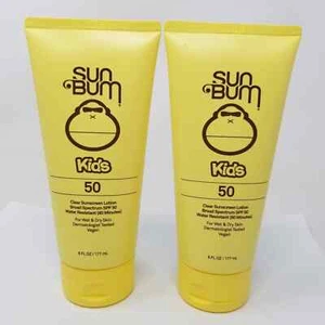 2 Sun Bum Kids SPF 50Sunscreen Lotion Water Resistant 6 Oz *READ DESCRIPITION* - Picture 1 of 1