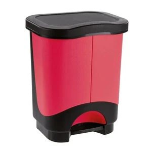 Tontarelli Pattumiera a Pedale Idea 2 Scomparti Ciliegia 21L (2x10.5L) - Foto 1 di 7