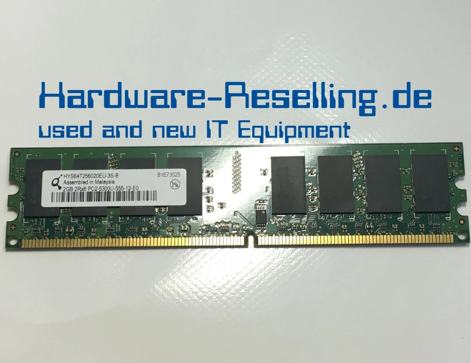 Qimonda HYS64T256020EU-3S-B 2GB PC-5300U DDR 667 MHZ Memoria RAM - Immagine 1 di 1