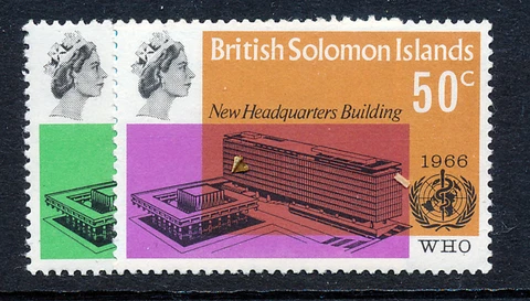 BRITISH SOLOMON ISLANDS 1966 W.H.O. SG155/156  MNH Cover