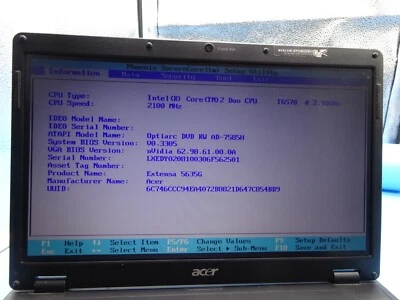 Portátil Acer Extensa 5635G (ZR6)*SIN RAM ni HDD*para pieza de repuesto DEFECTUOSO#N740 - Imagen 1 de 4