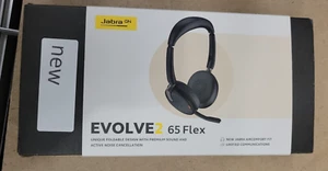 Jabra Evolve2 65 Flex Wireless Stereo Headset - Bluetooth Noise-Cancelling - Picture 1 of 1