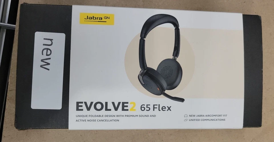 Jabra Evolve2 65 Flex Wireless Stereo Headset - Bluetooth Noise-Cancelling - Image 1 of 1