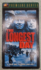 The Longest Day (VHS) John Wayne, Robert Mitchum Untested - Picture 1 of 13