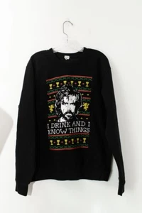 Taburete de bar Tyrion Lannister bebo I know things M sudadera vacaciones navidad - Imagen 1 de 9