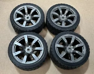 NEW TAMIYA 1/10 RC NISSAN GT-R WHEELS & TIRES FOR 58411 - Picture 1 of 3